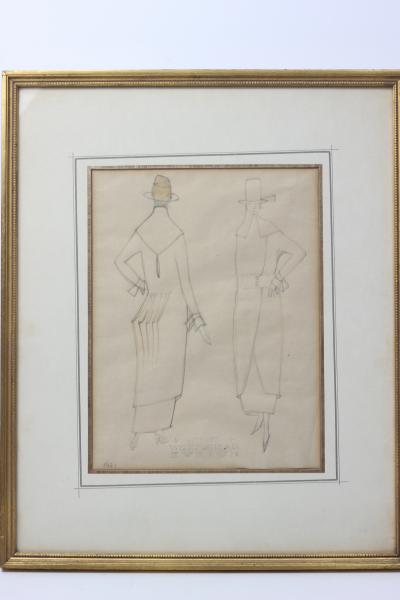 Eduard Josef Wimmer Wisgrill Fashion Drawing by Eduard Josef Wimmer Wisgrill 1920 Austria