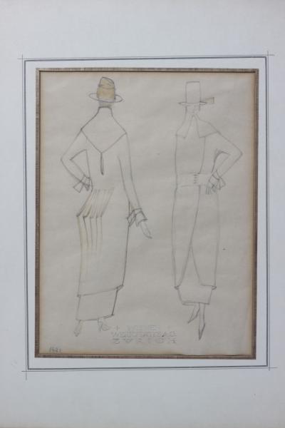 Eduard Josef Wimmer Wisgrill Fashion Drawing by Eduard Josef Wimmer Wisgrill 1920 Austria