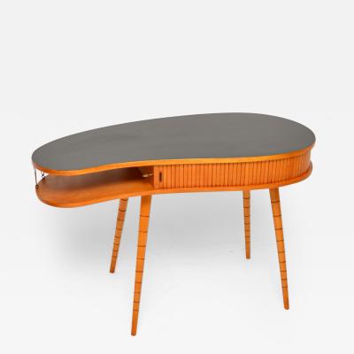 Eduard Ludwig Vintage Kidney Shaped Desk Attributed to Eduard Ludvig