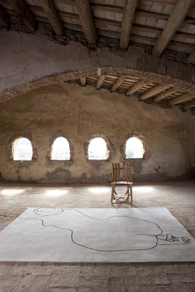 Eduardo Chillida Figura Humana 1948 Rug by Eduardo Chillida for Nanimarquina