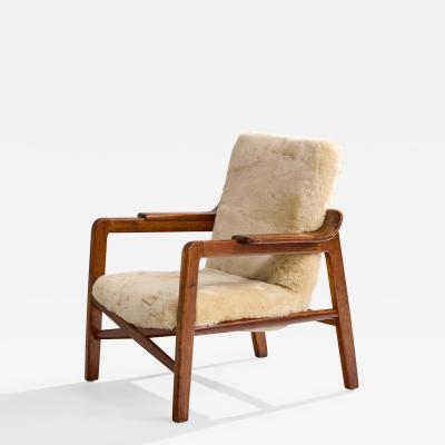 Edvard And Tove Kindt Larsen Lounge Chair in Teak Denmark 1940s