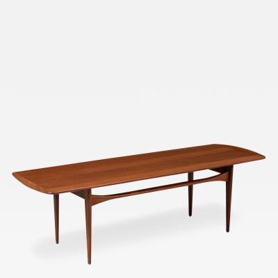 Edvard Kindt Larsen Tove Edvard Kindt Larsen Teak Coffee Table for France Son