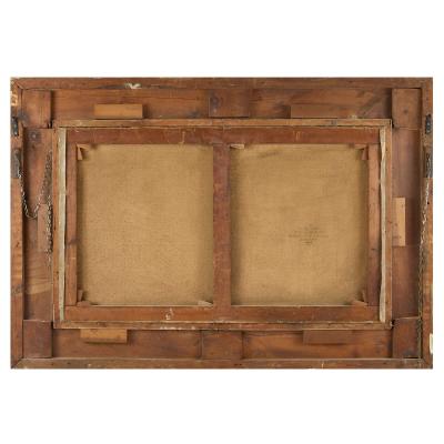 Edward Armfield Large antique late 19th century hunting scene by Edward Armfield