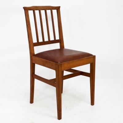 Edward Barnsley E Barnsley for the Rural Industries Bureau Six Arts Crafts Oak Dining Chairs