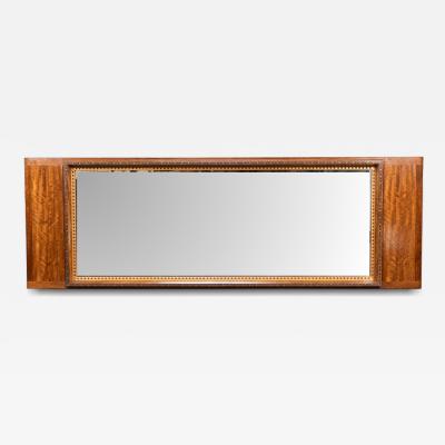 Edward Barnsley Edward Barnsley An Exceptional Arts Crafts Handmade Walnut Landscape Mirror
