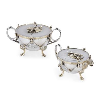 Edward Charles Brown Rare Victorian silver tea and coffee set by Edward C Brown