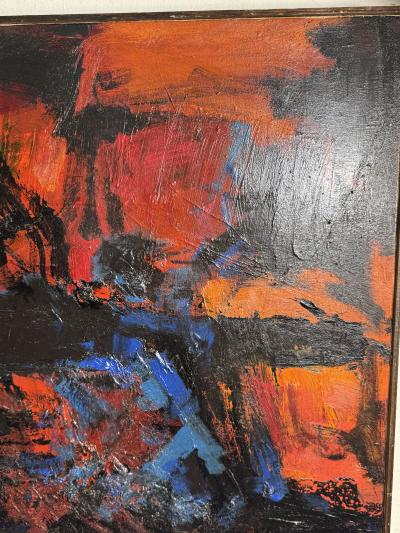 Edward Dugmore LARGE SCALE ABSTRACT COLORFUL PAINTING BY EDWARD DUGMORE