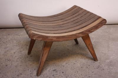 Edward Durell Stone Oak Bench by Edward Durell Stone for Fulbright Furniture