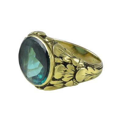 Edward Everett Oakes Oakes Studios Gold Ring with Tourmaline