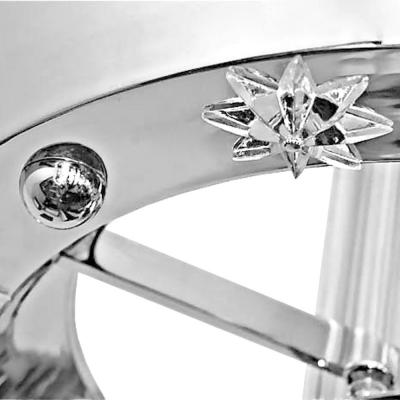 Edward F Caldwell Co Large Streamline Art Deco Theater Chandelier by Edward Caldwell in Nickel