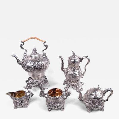 Edward Farrell Edward Farrell English 5 Piece Teniers Lower Orders Coffee Tea Set
