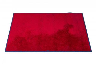 Edward Fields Edward Fields American Mid Century Rectangular Red Medallion Design Area Rug