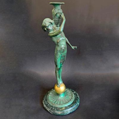 Edward Francis McCartan Sprites with Amphorae by Edward McCartan 1879 1947 USA bronze circa 1920s