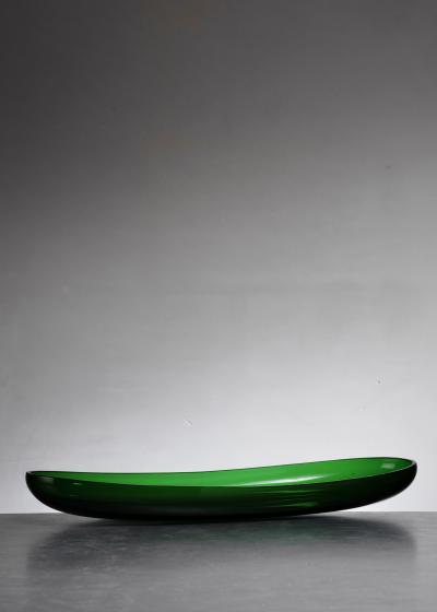 Edward Hald Edward Hald glass serving dish for Sandviks
