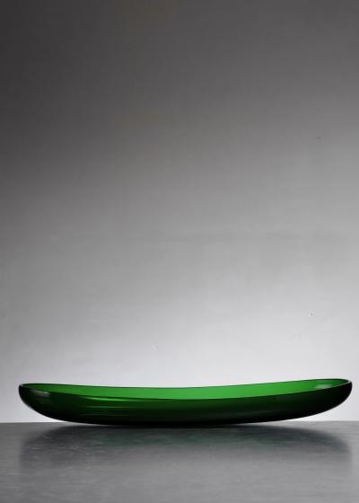 Edward Hald Edward Hald glass serving dish for Sandviks