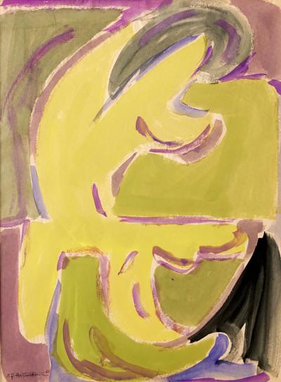 Edward J Hartmann Framed Abstract 1 by E J Hartmann 1965