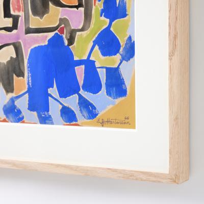 Edward J Hartmann Framed Abstract 2 by E J Hartmann 1966
