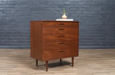 Edward J Wormley Edward J Wormley Mahogany 5 Drawers Dresser for Dunbar