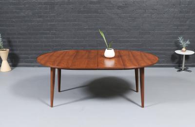 Edward J Wormley Edward J Wormley Model 5964 Expanding Walnut Dining Table for Dunbar
