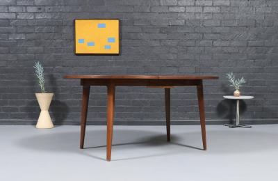 Edward J Wormley Edward J Wormley Model 5964 Expanding Walnut Dining Table for Dunbar