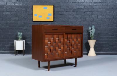 Edward J Wormley Edward J Wormley Woven Front Cabinet for Dunbar