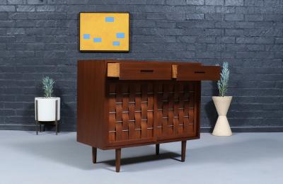 Edward J Wormley Edward J Wormley Woven Front Cabinet for Dunbar