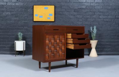 Edward J Wormley Edward J Wormley Woven Front Cabinet for Dunbar