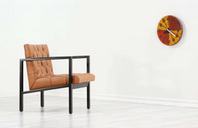Edward J Wormley Tufted Lounge Chair for Dunbar