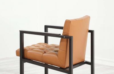 Edward J Wormley Tufted Lounge Chair for Dunbar