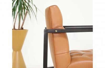 Edward J Wormley Tufted Lounge Chair for Dunbar