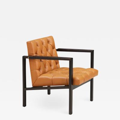 Edward J Wormley Tufted Lounge Chair for Dunbar
