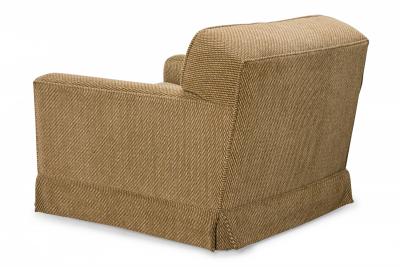 Edward J Wormley for Dunbar American Mid Century Beige Upholstered Fluted Leg Lo
