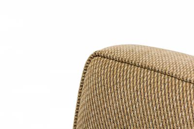 Edward J Wormley for Dunbar American Mid Century Beige Upholstered Fluted Leg Lo