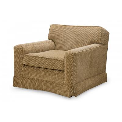 Edward J Wormley for Dunbar American Mid Century Beige Upholstered Fluted Leg Lo
