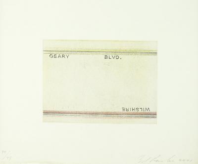 Edward Joseph Ruscha Geary Wilshire from the Los Francisco San Angeles Portfolio 