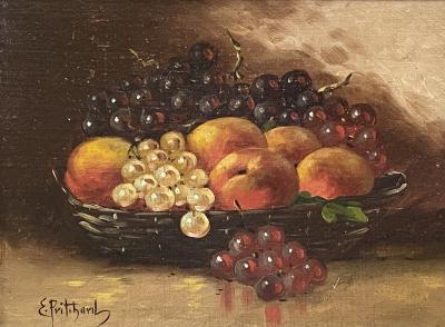 Edward Pritchard Still Life with Grapes and Peaches 