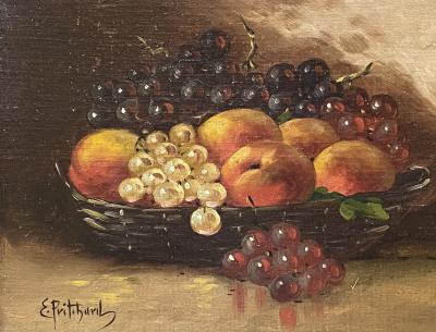 Edward Pritchard Still Life with Grapes and Peaches