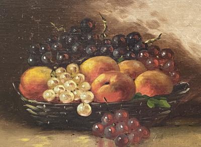 Edward Pritchard Still Life with Grapes and Peaches