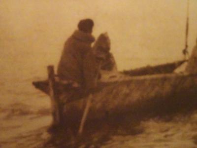 Edward S Curtis A Foggy Day Kotzebue Large Photogravure by Edward S Curtis 1928