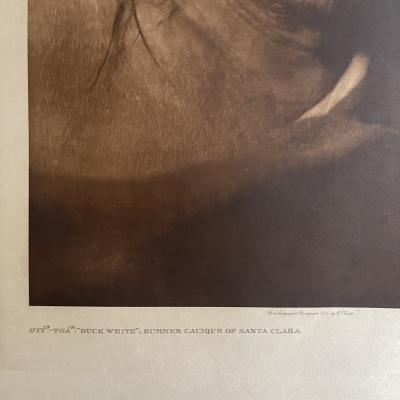 Edward S Curtis Edward S Curtis 1868 1952 Oyi Tsa Duck White Summer Cacique of Santa Clara