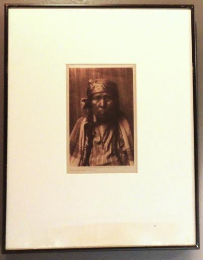 Edward S Curtis The Chiefs Wife Kalispel Photogravure from the Photograph by E S Curtis