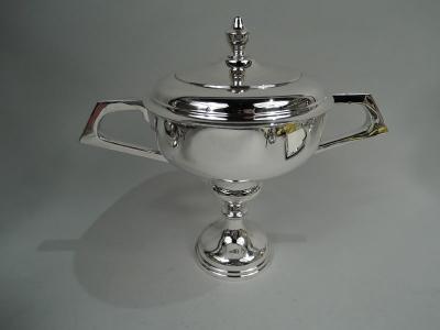 Edward Viner English Modern Classical Sterling Silver Covered Trophy Cup 1963