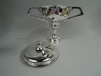 Edward Viner English Modern Classical Sterling Silver Covered Trophy Cup 1963
