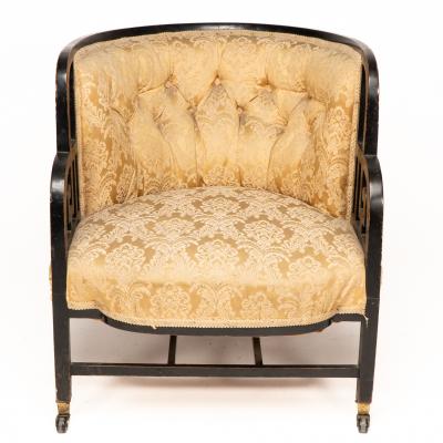 Edward William Godwin E W Godwin attributed An Anglo Japanese Ebonized Walnut Lounge Chair
