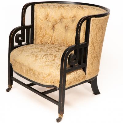 Edward William Godwin E W Godwin attributed An Anglo Japanese Ebonized Walnut Lounge Chair
