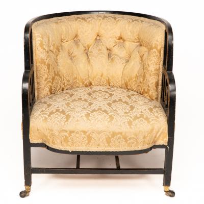 Edward William Godwin E W Godwin attributed An Anglo Japanese Ebonized Walnut Lounge Chair