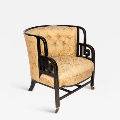 Edward William Godwin E W Godwin attributed An Anglo Japanese Ebonized Walnut Lounge Chair