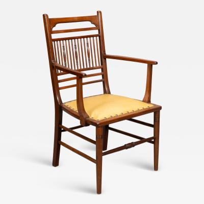 Edward William Godwin E W Godwin attributed An Anglo Japanese Walnut Spindle Back Armchair