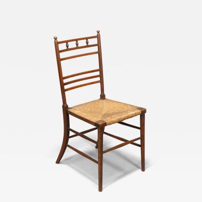 Edward William Godwin E W Godwin in the Style Of An Aesthetic Movement Oak Bedroom or Side Chair