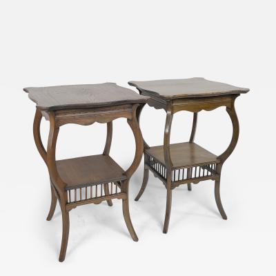 Edward William Godwin E W Godwin style Of A Pair of Ash Arts Crafts Anglo Japanese Side Tables